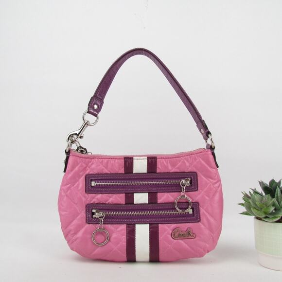 Coach Pink and Purple Quilted Mini Bag - Picture 1 of 8